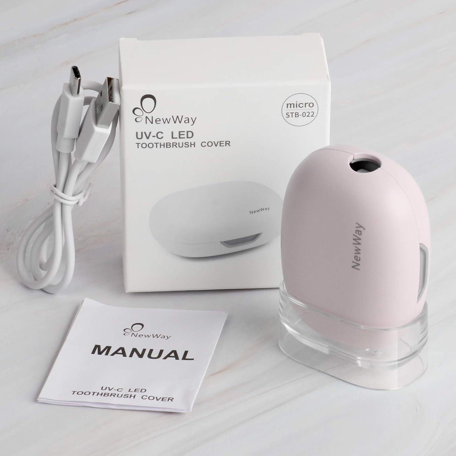 Funda de cepillo de dientes UVC NewWay B-004D rosa