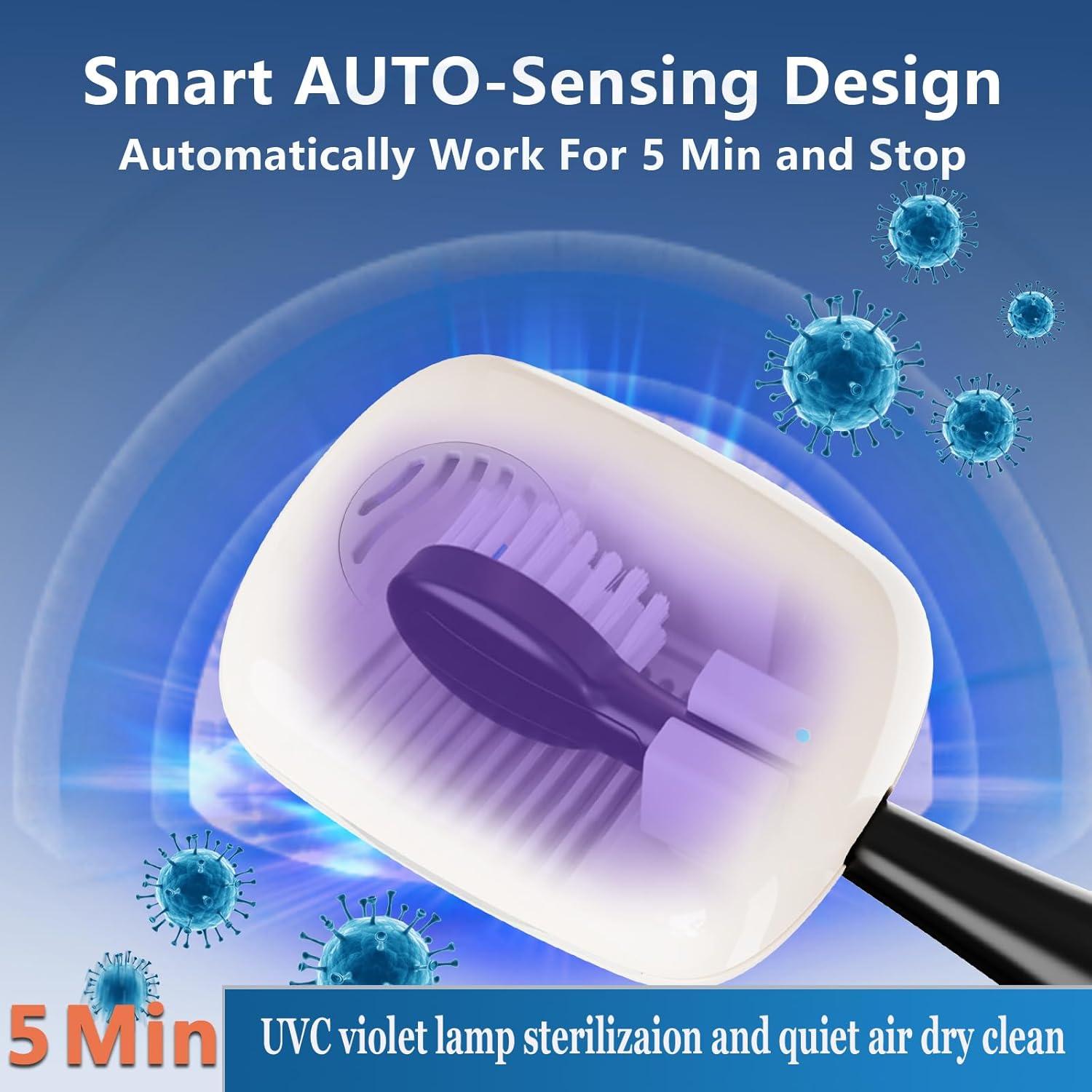 Funda desinfectante UV-C para cepillo de dientes UWTLFCE azul