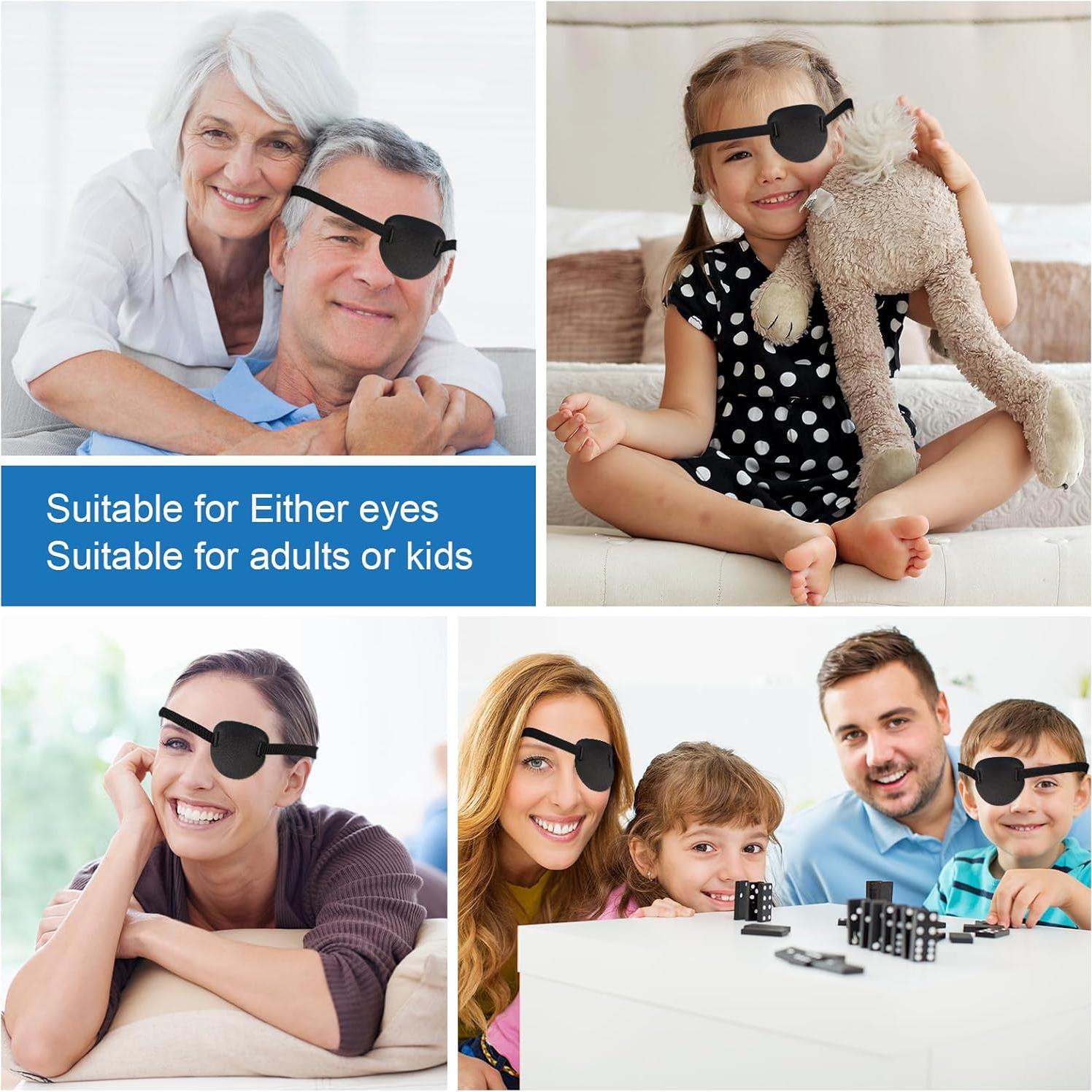 Parche para Ojos RIKEYO 3D Ajustable para Ojo Perezoso