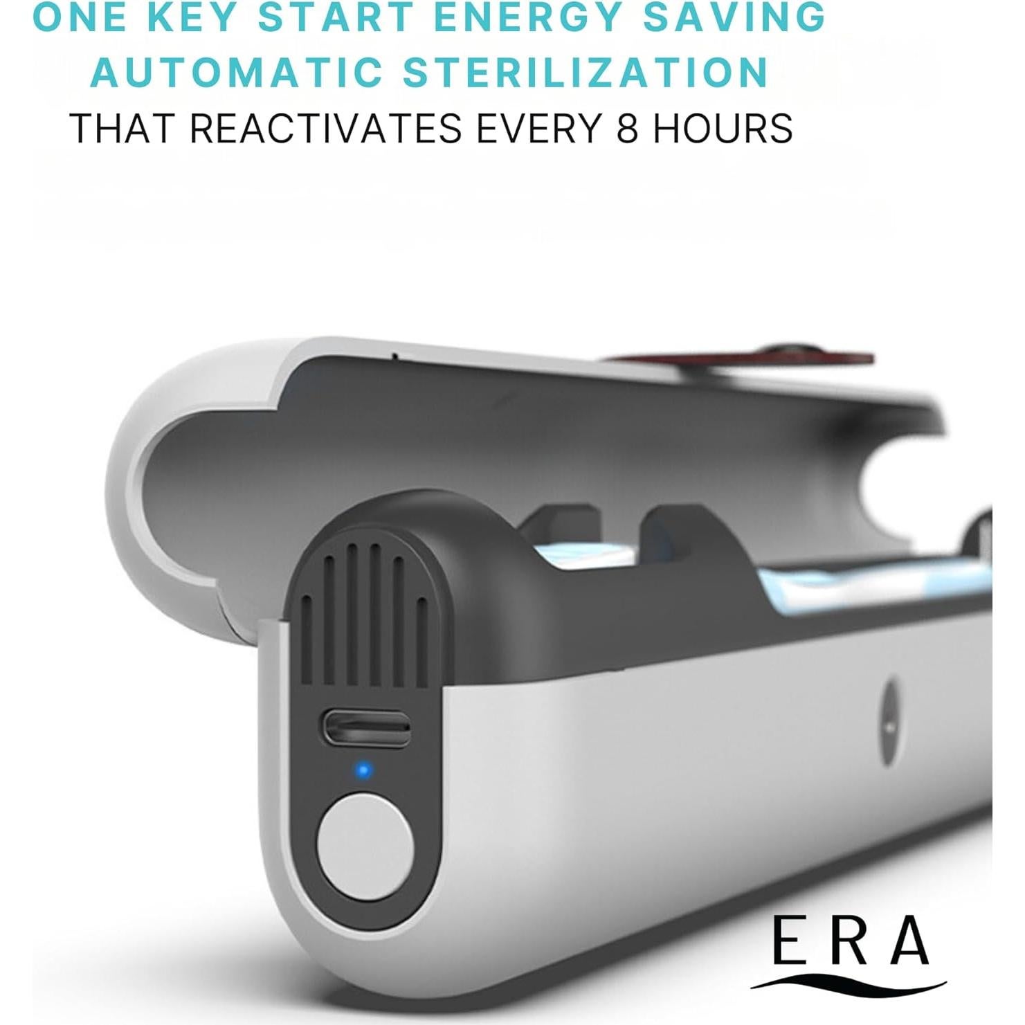 Funda desinfectante para cepillo de dientes ERA con luz UV