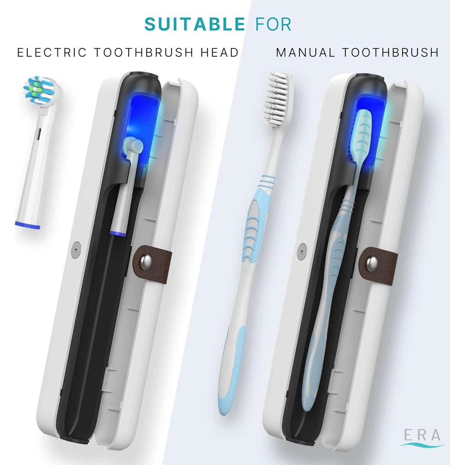 Funda desinfectante para cepillo de dientes ERA con luz UV