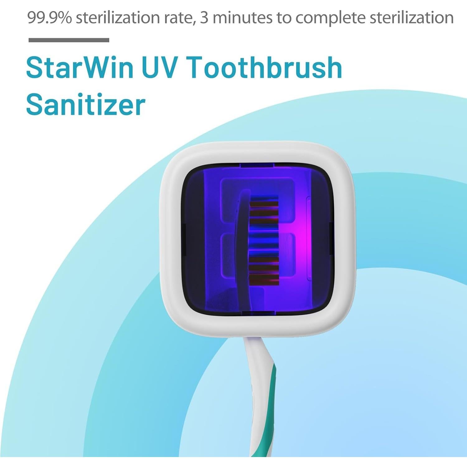 Estuche Limpiador UV StarWin para Cepillos de Dientes - Blanco