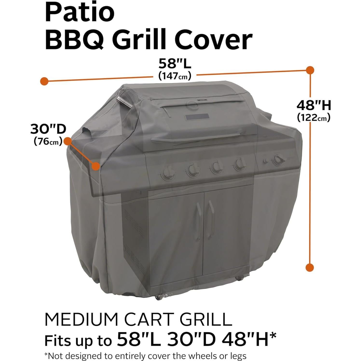 Cubierta para Parrilla Classic Accessories 58" Resistente Agua