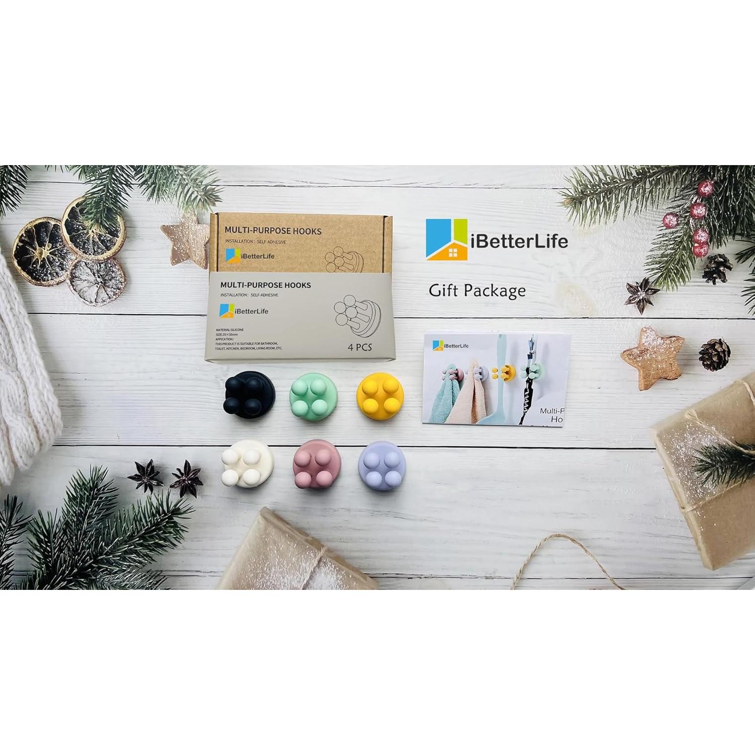 Soporte de Afeitar iBetterLife 4Pcs Silicona Montaje Pared