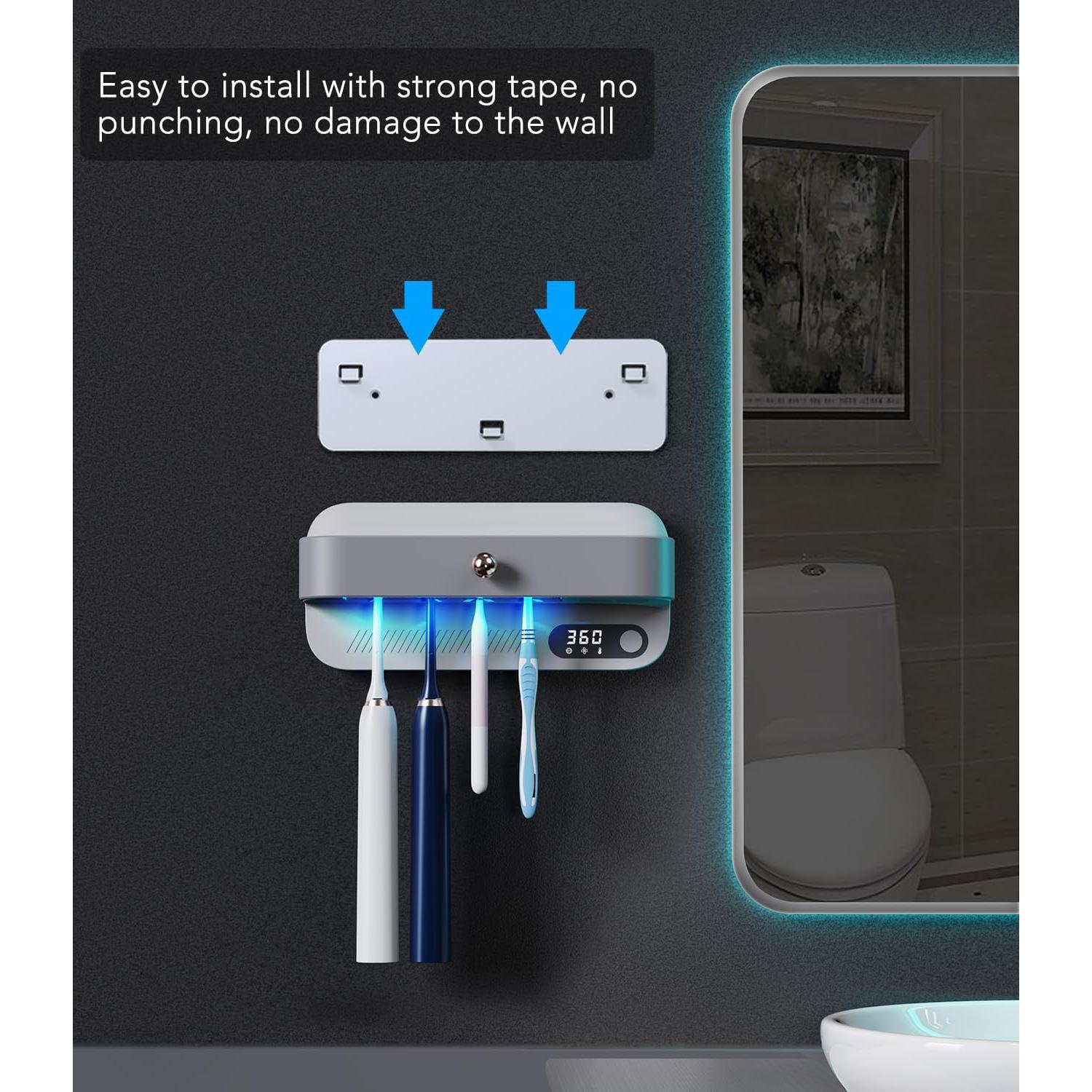 Soporte para Cepillos de Dientes StarWin con Secado y Afeitadora