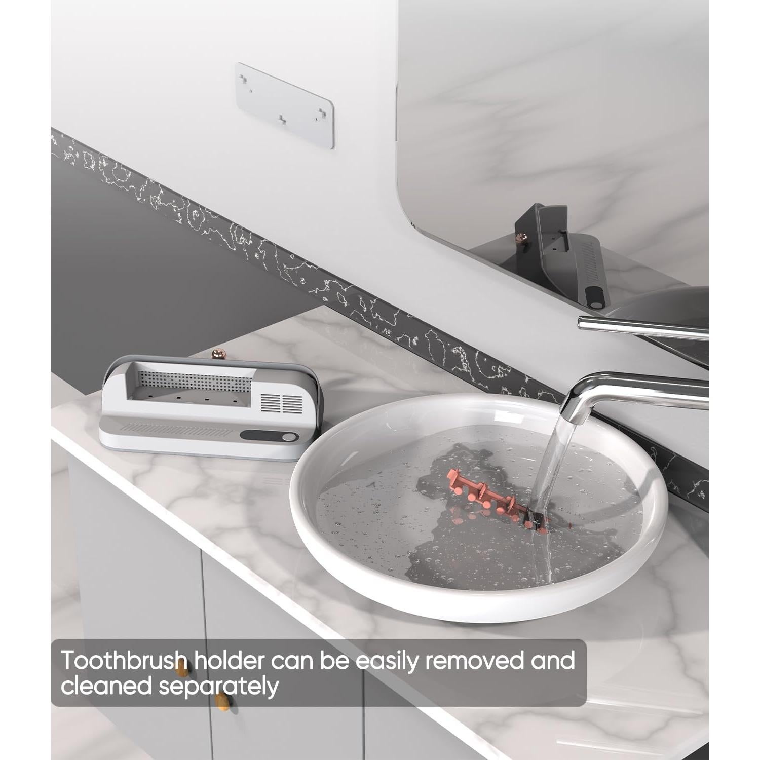 Soporte para Cepillos de Dientes StarWin con Secado y Afeitadora