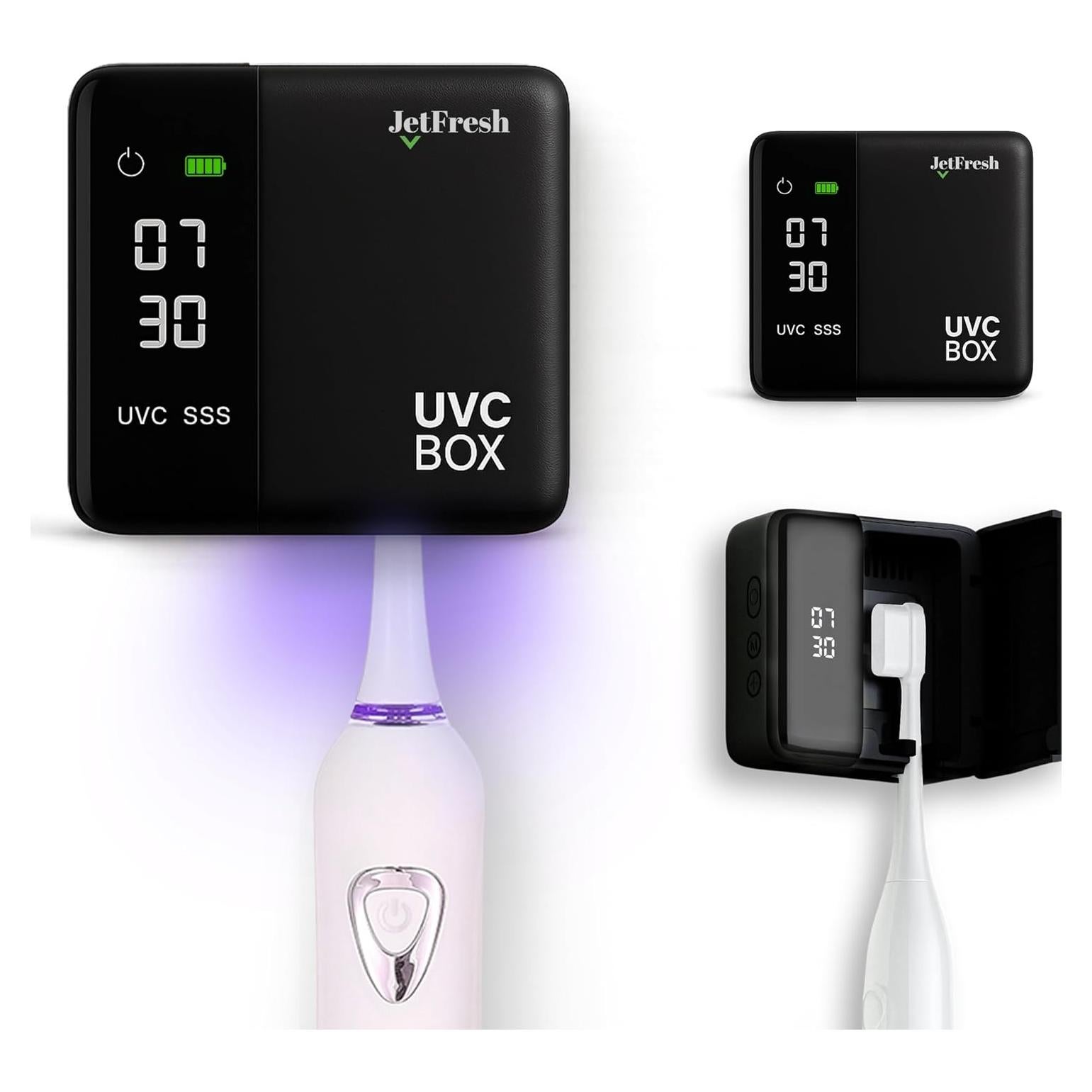 Soporte desinfectante de cepillos de dientes UV JetFresh