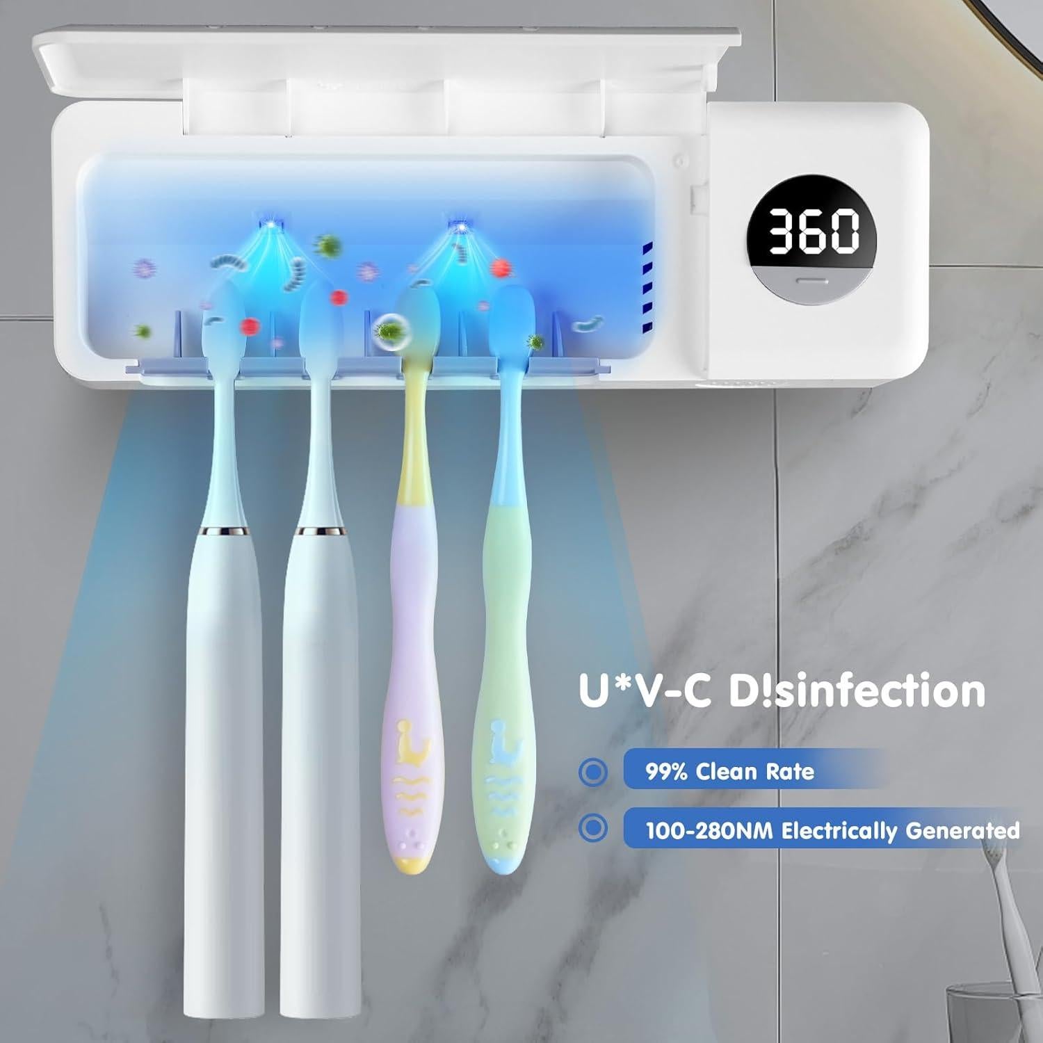 Soporte desinfectante para cepillos Little Quokka 2000mAh