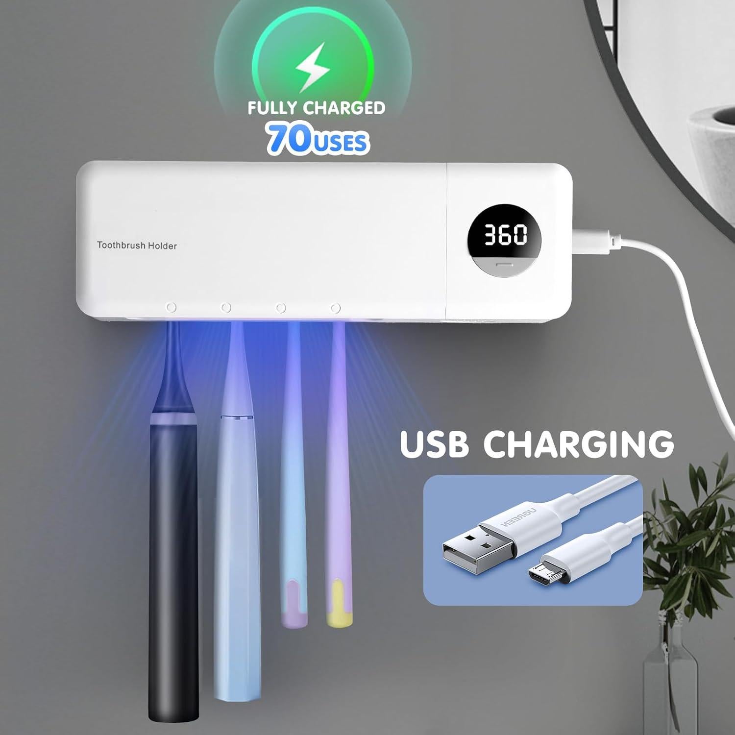 Soporte desinfectante para cepillos Little Quokka 2000mAh