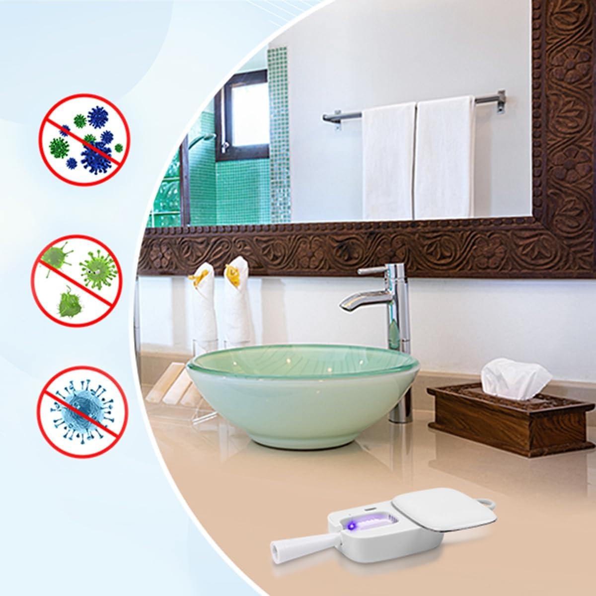 Cubierta de cepillo de dientes VAPTEC con luz UV - Blanco