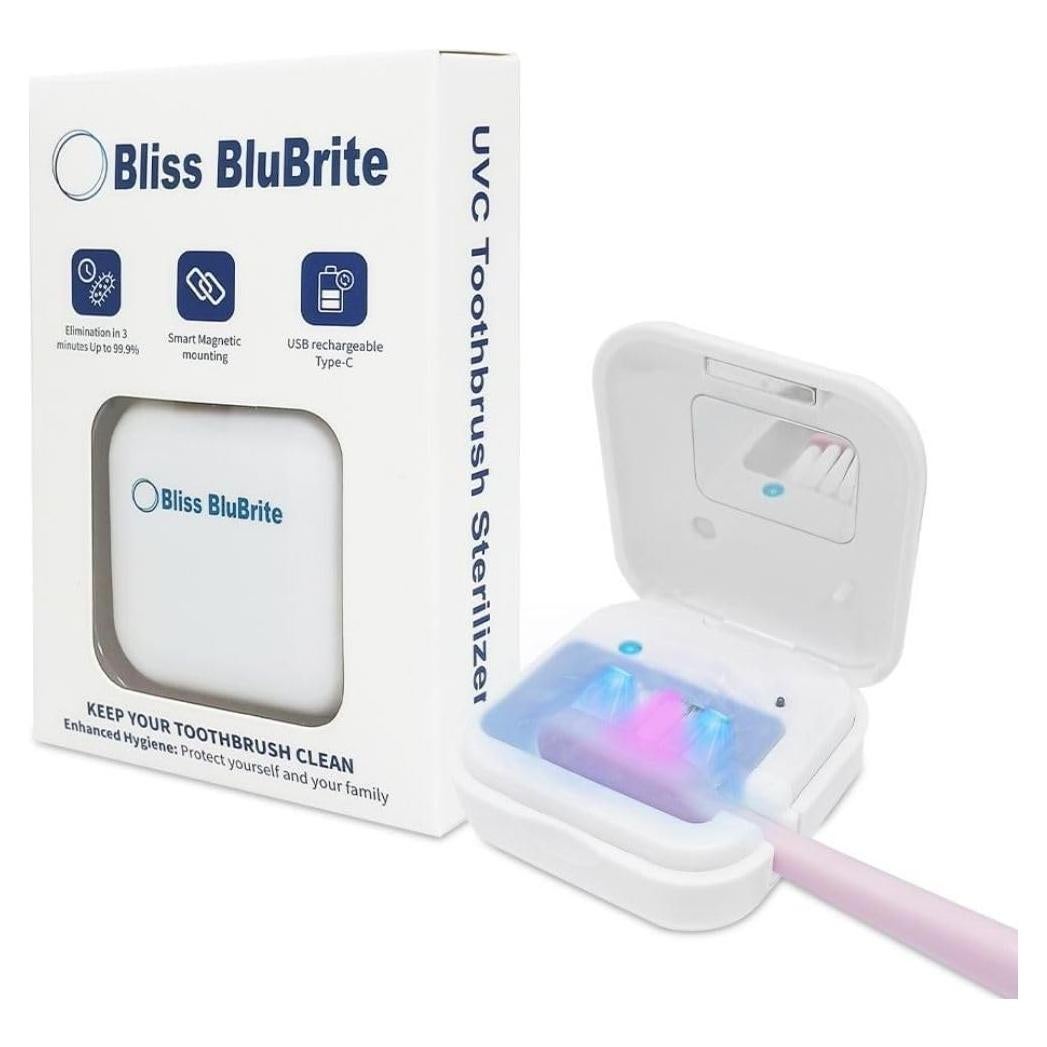 Estuche de cepillo de dientes UV-C Bliss BlueBrite - Portátil