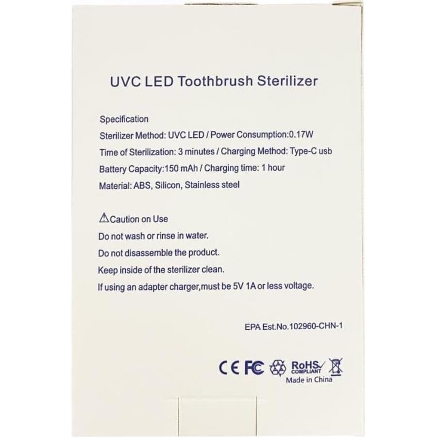 Estuche de cepillo de dientes UV-C Bliss BlueBrite - Portátil