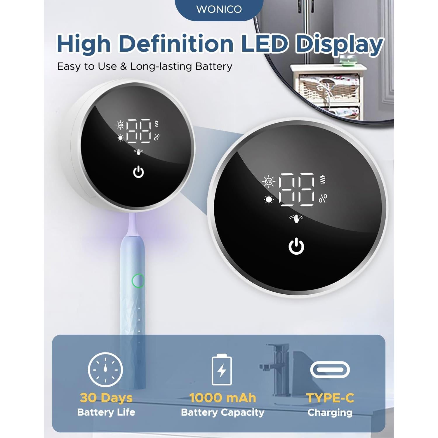 Soporte desinfectante para cepillos WONICO X131 Ultra