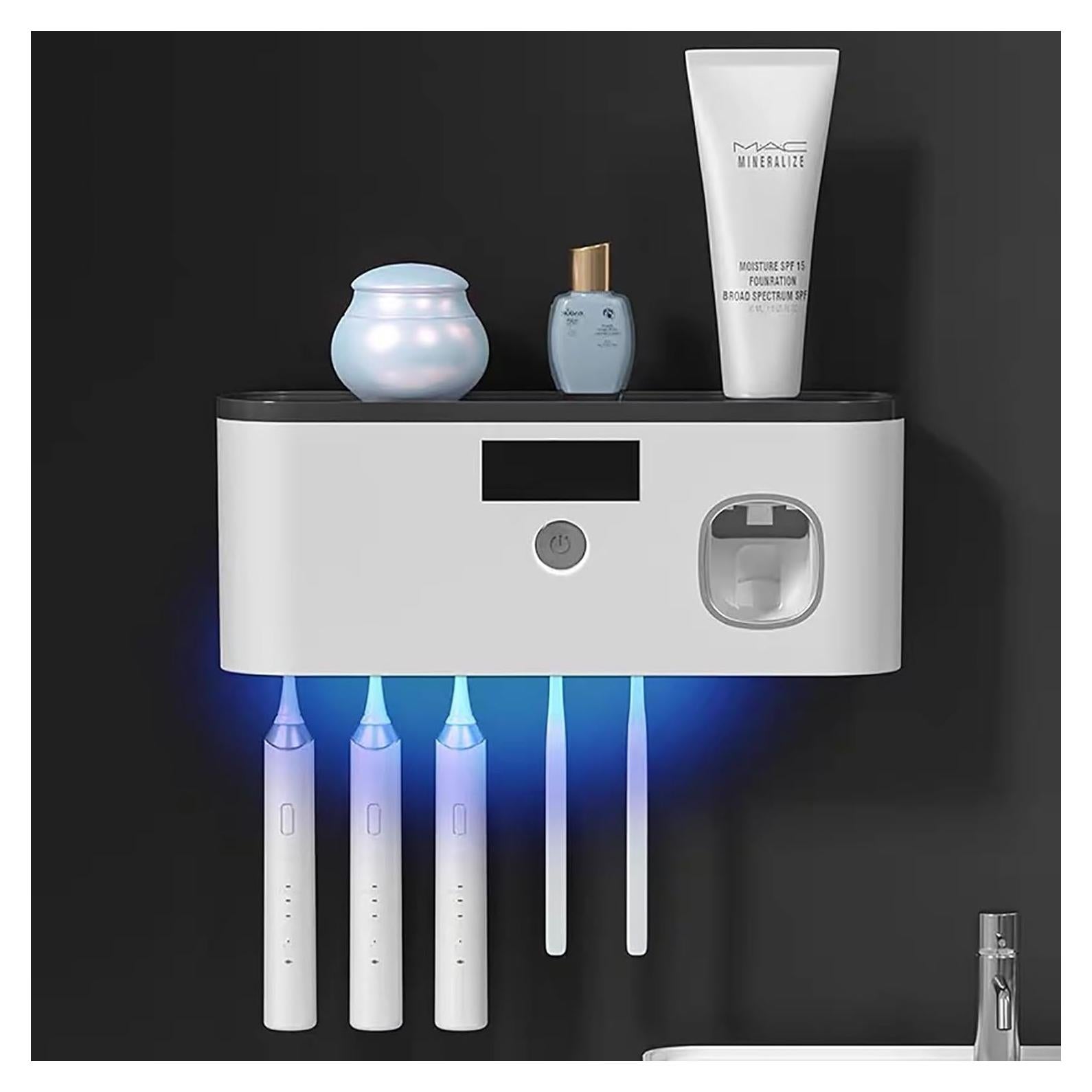 Soporte para Cepillos de Dientes Coniengk 5 Ranuras Montado Pared