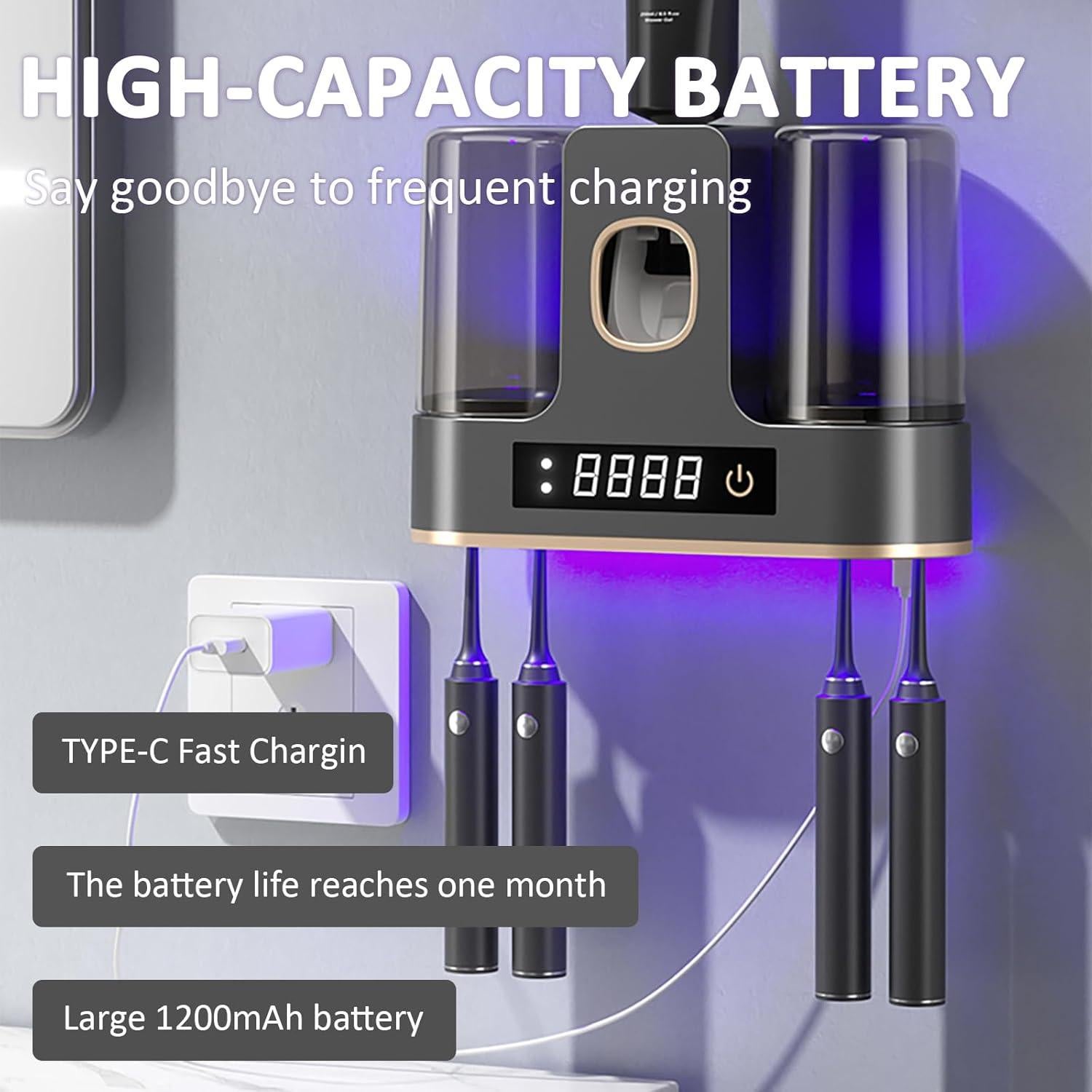 Soporte desinfectante para cepillos DNEXIMG RA con LED