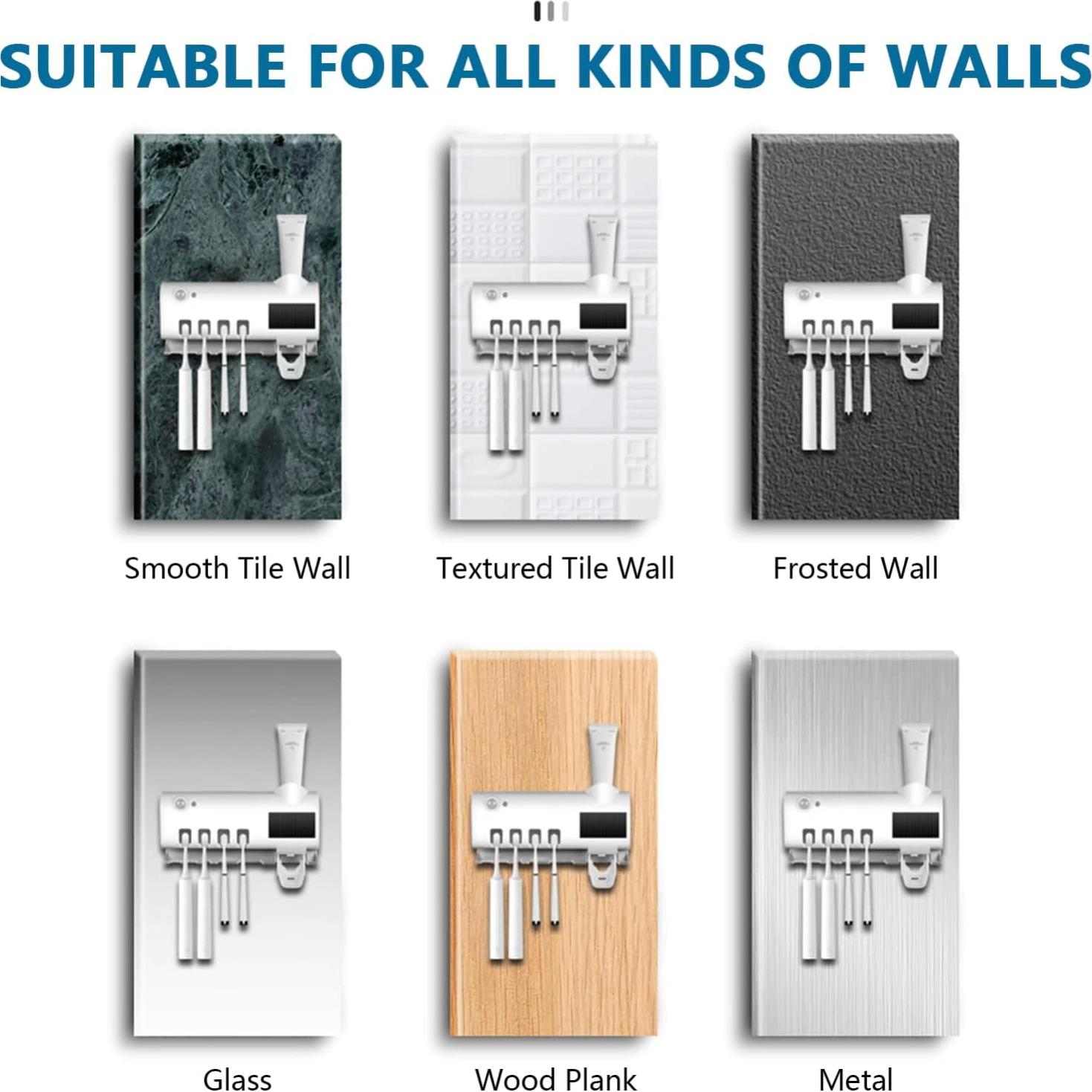 Soporte para Cepillos de Dientes con Luz UV LA PARTE PERFECTA
