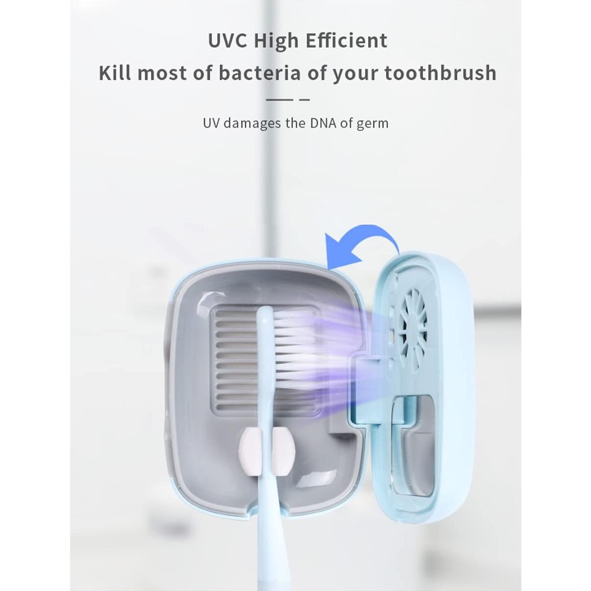 Funda de cepillo de dientes UV Impressive Smile Rosado