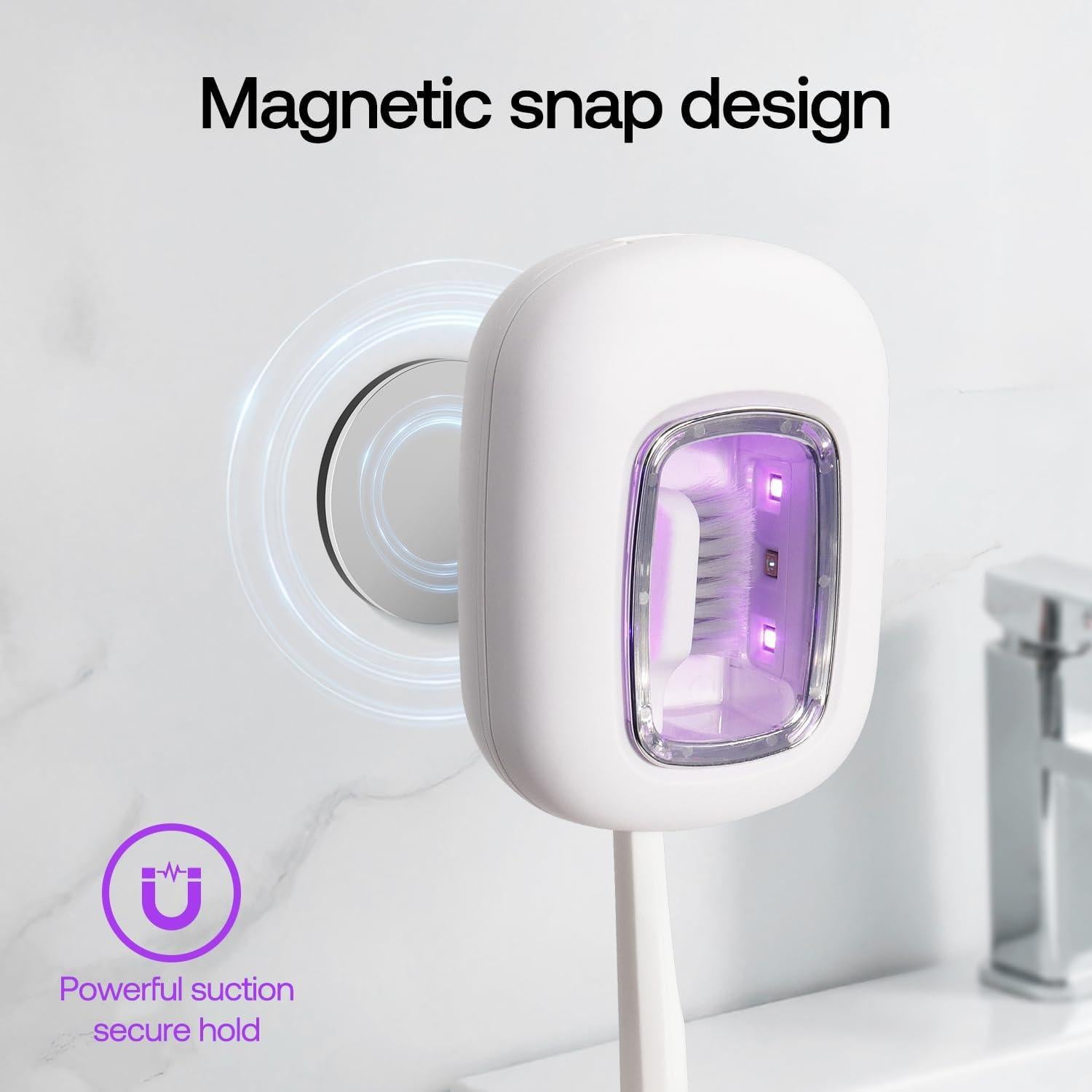 Funda y soporte para cepillos de dientes ELMWAY UV 99.9%