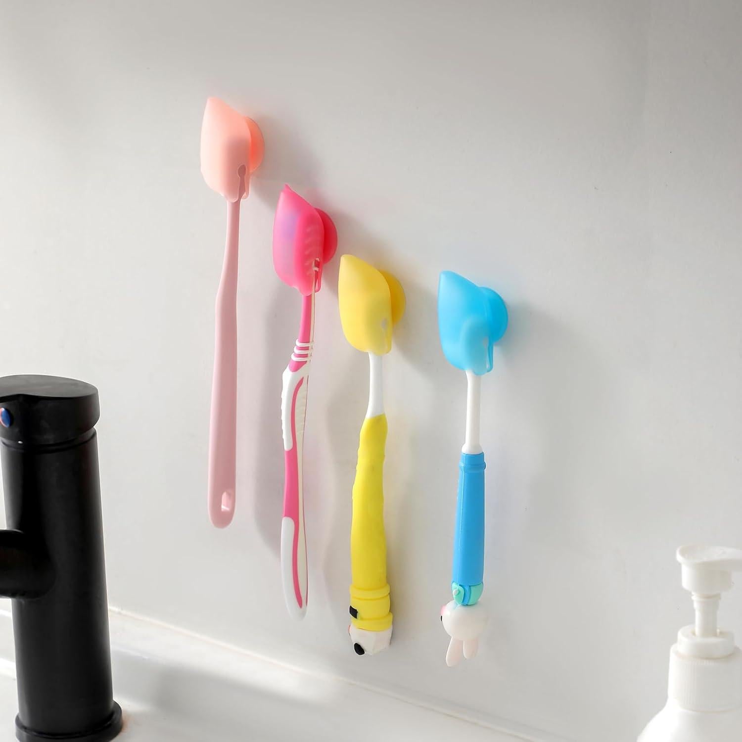 Cubiertas de Cepillo de Dientes Silicona Muslish 4 Piezas Azul