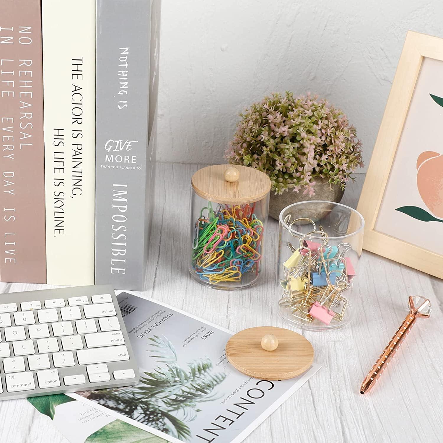 Juego de Accesorios de Baño SGHUO 4 Piezas Bambú Boho