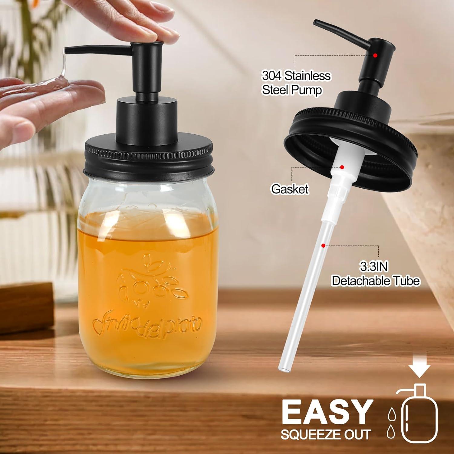 Juego de Accesorios de Baño Jenseits Mason Jar 4 Piezas