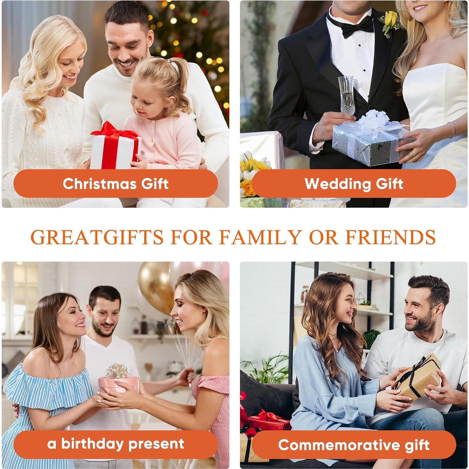 Juego de Accesorios de Baño Acrílico 4 Piezas Naranja