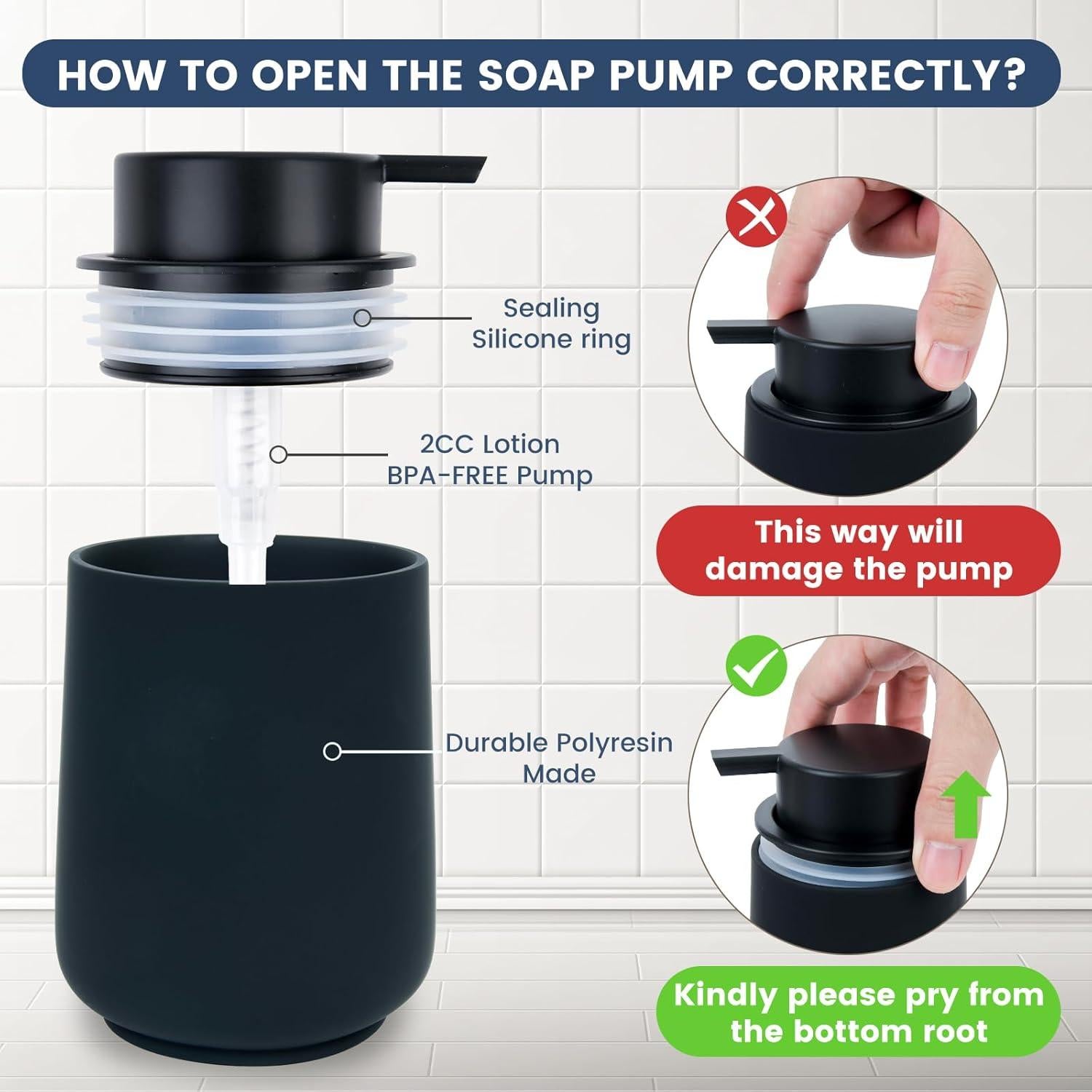 Juego de Accesorios de Baño Deobath 4 Piezas Negro Mate