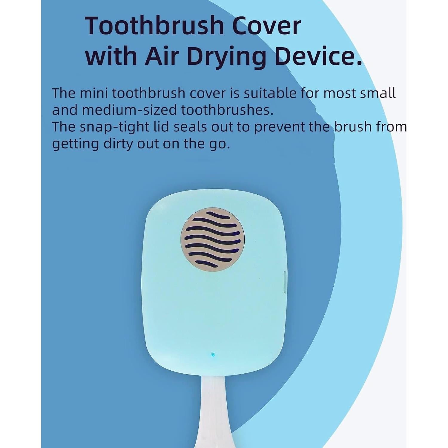 Estuche de viaje para cepillos de dientes Genérico YSH azul