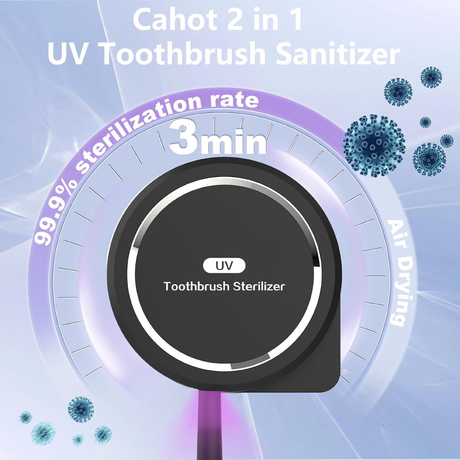 Limpiador y soporte para cepillos de dientes Cahot UVTBW