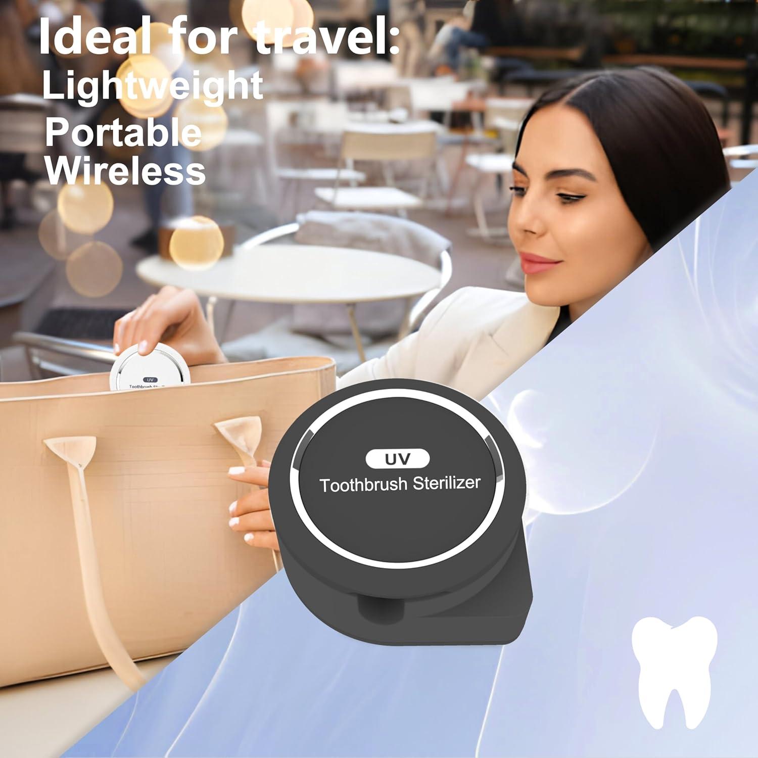 Limpiador y soporte para cepillos de dientes Cahot UVTBW