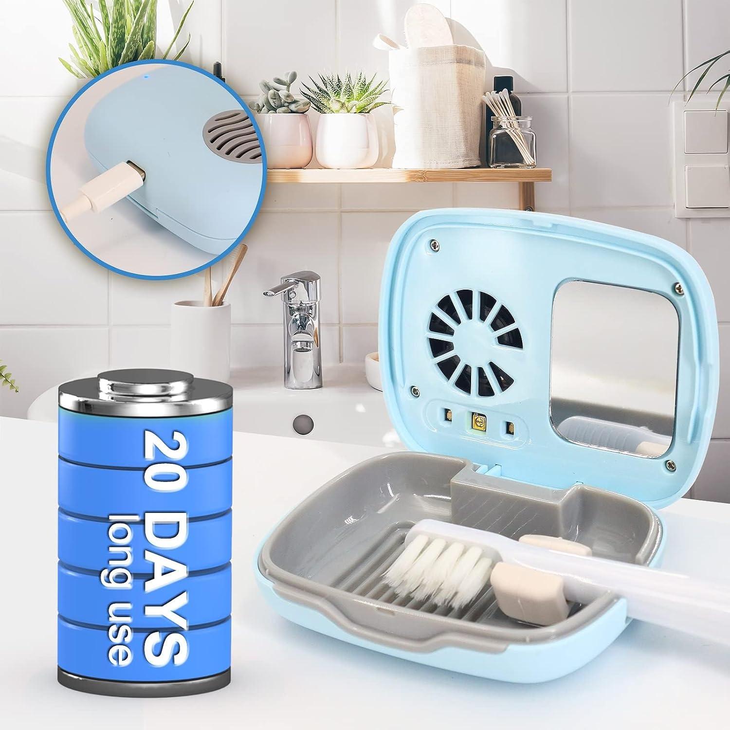 Funda de Viaje para Cepillo de Dientes Becoolpet Azul