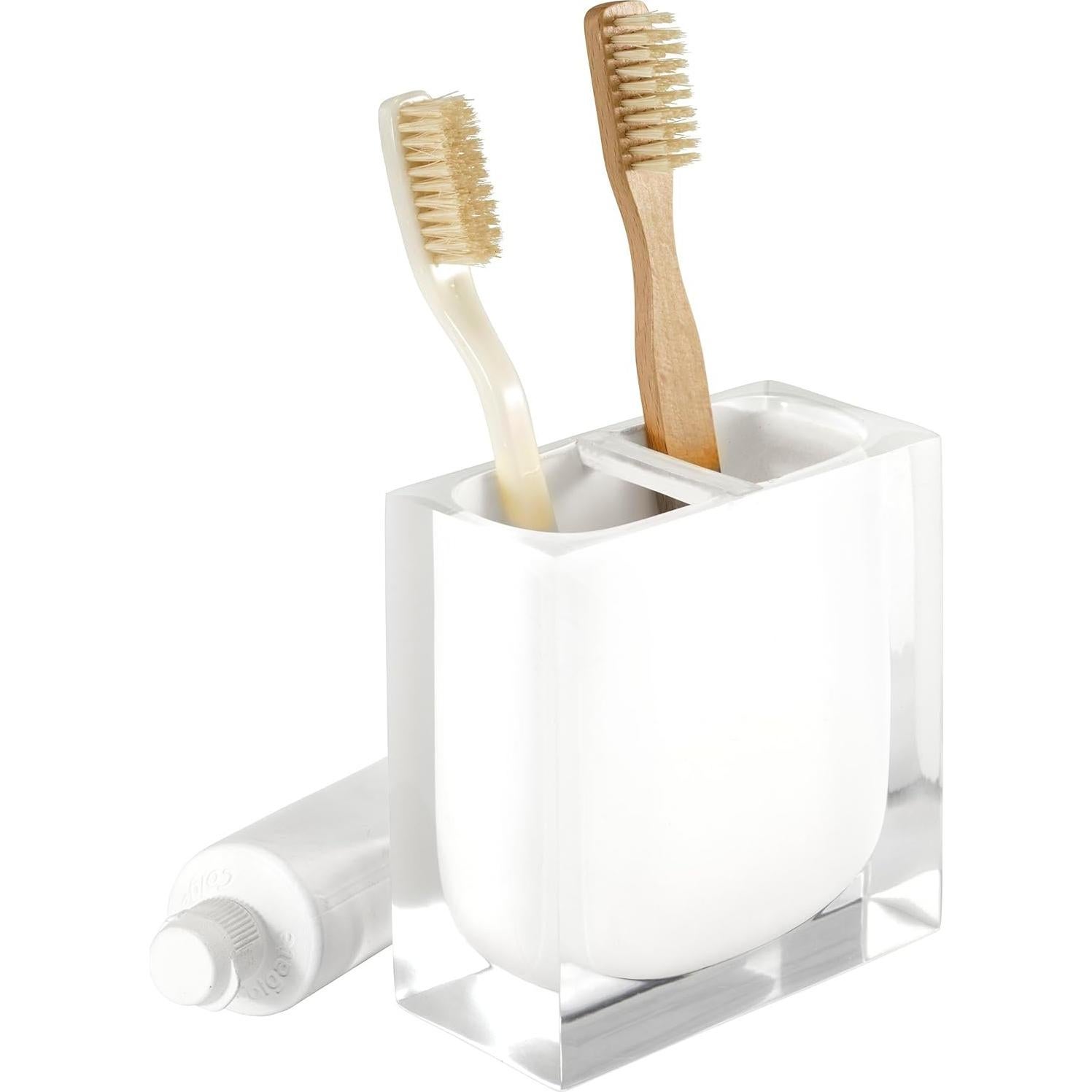 Juego de Accesorios de Baño IZOD 2 Piezas Resina Blanca