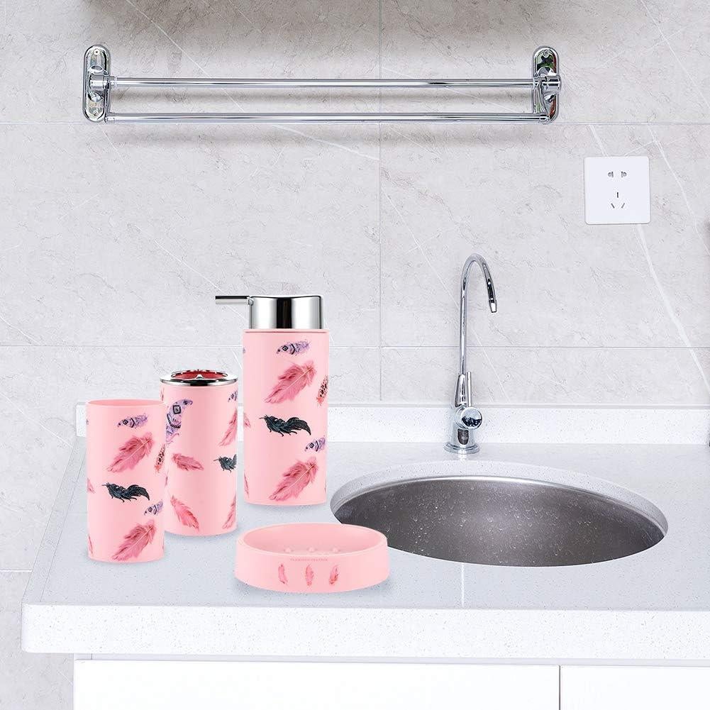 Juego de Accesorios de Baño JOTOM 6 Piezas Flamingo