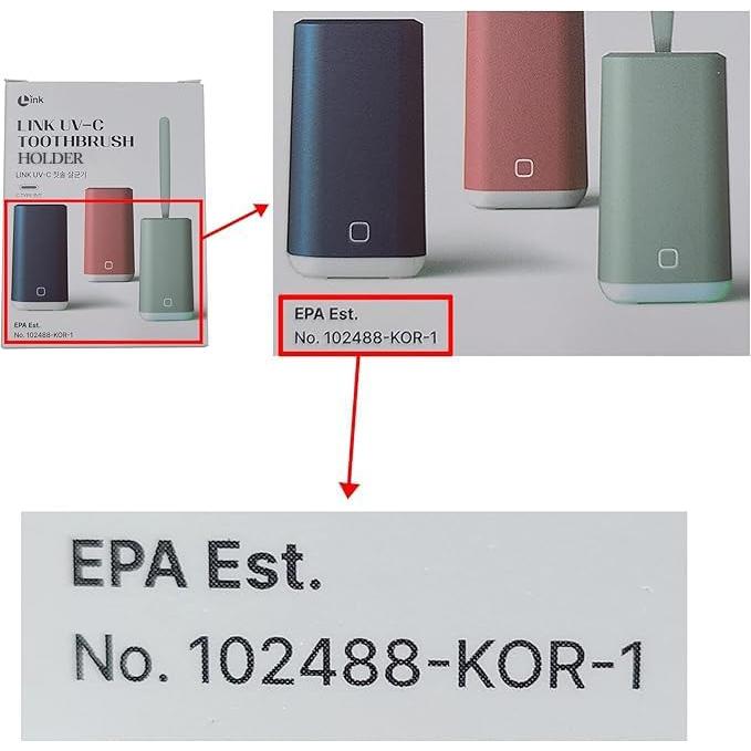 Soporte de Cepillo de Dientes UV-C LINK L-S201 Blanco