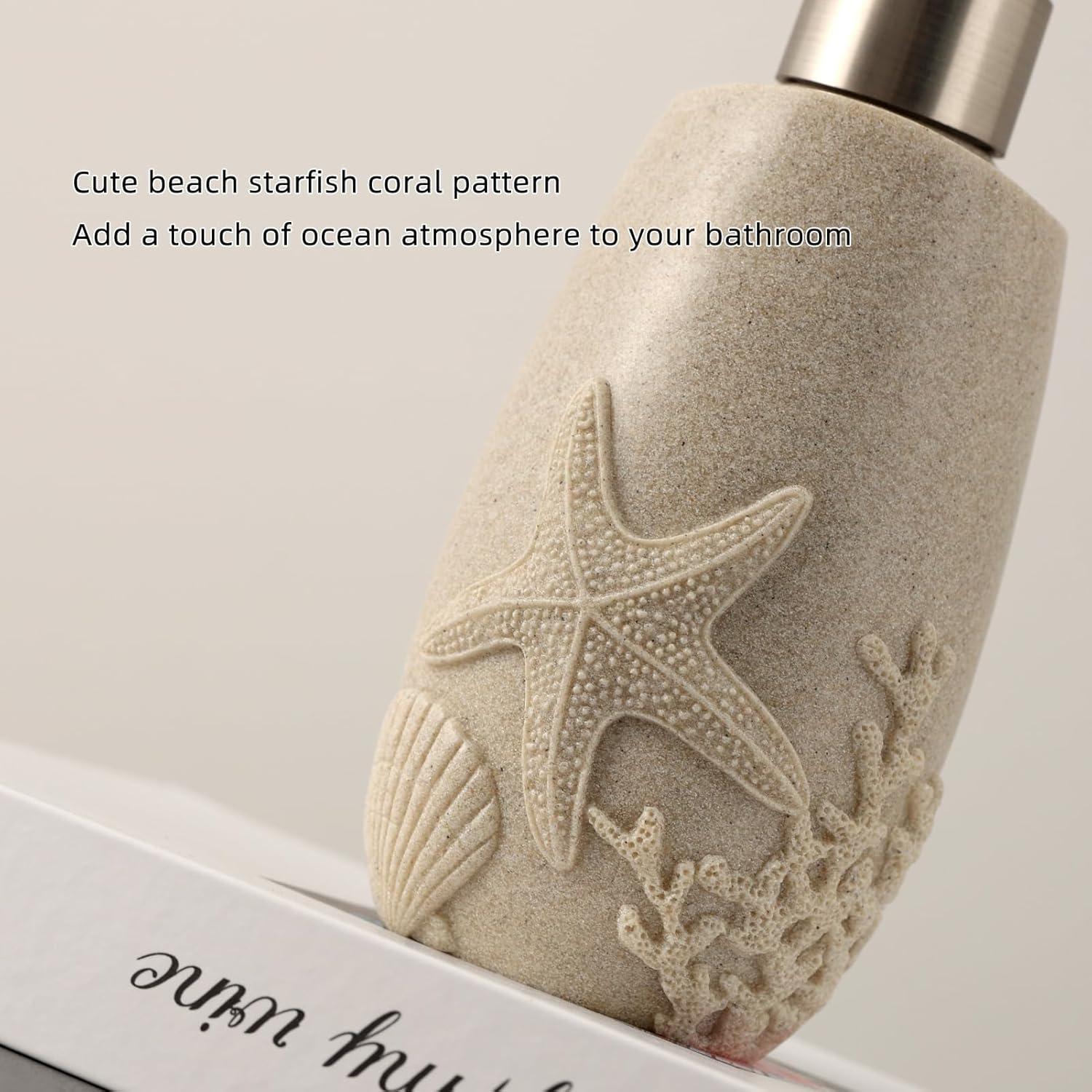 Juego de Accesorios de Baño 4 Piezas Haocoott Beige