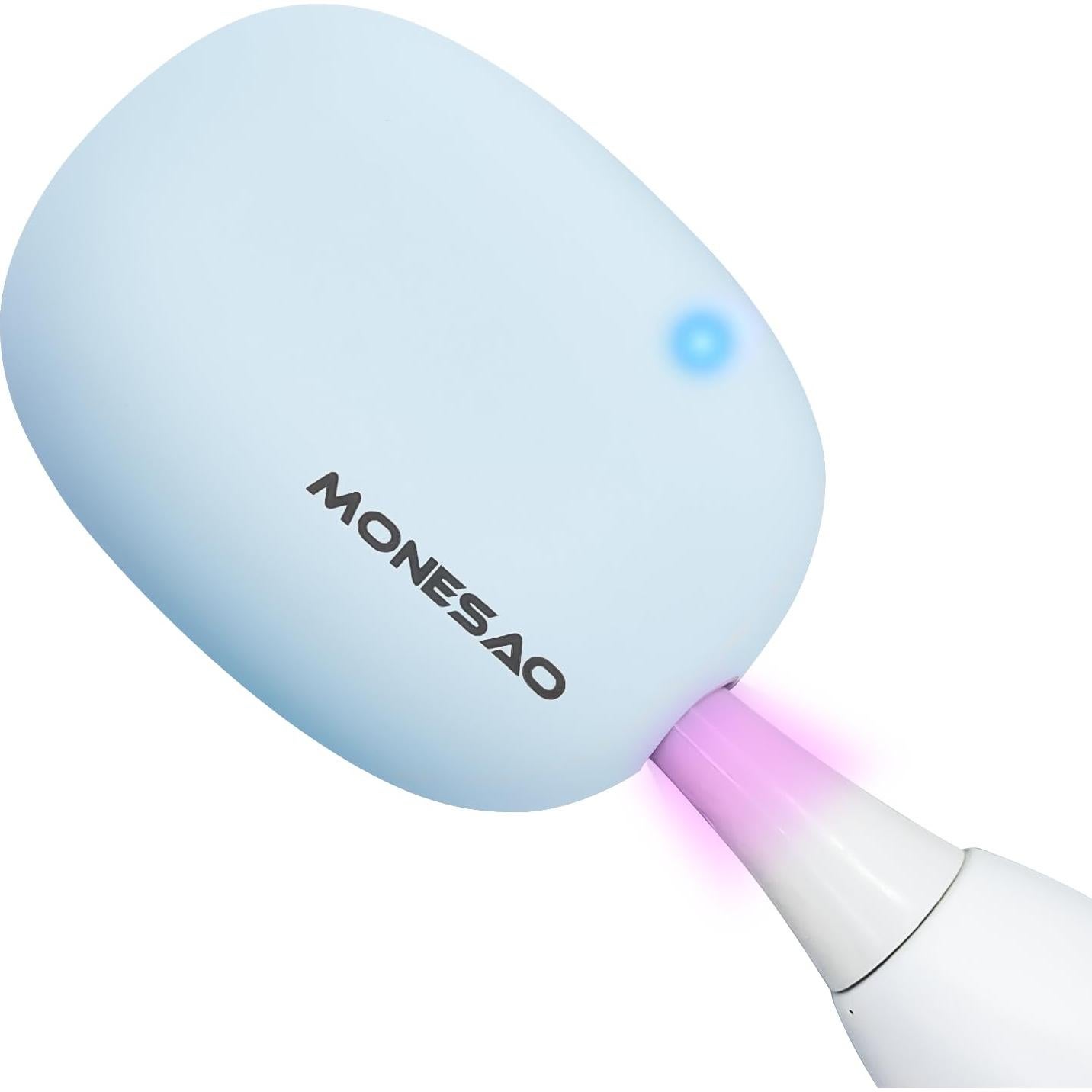 Estuche Limpiador para Cepillos de Dientes MONESAO Azul/Blanco