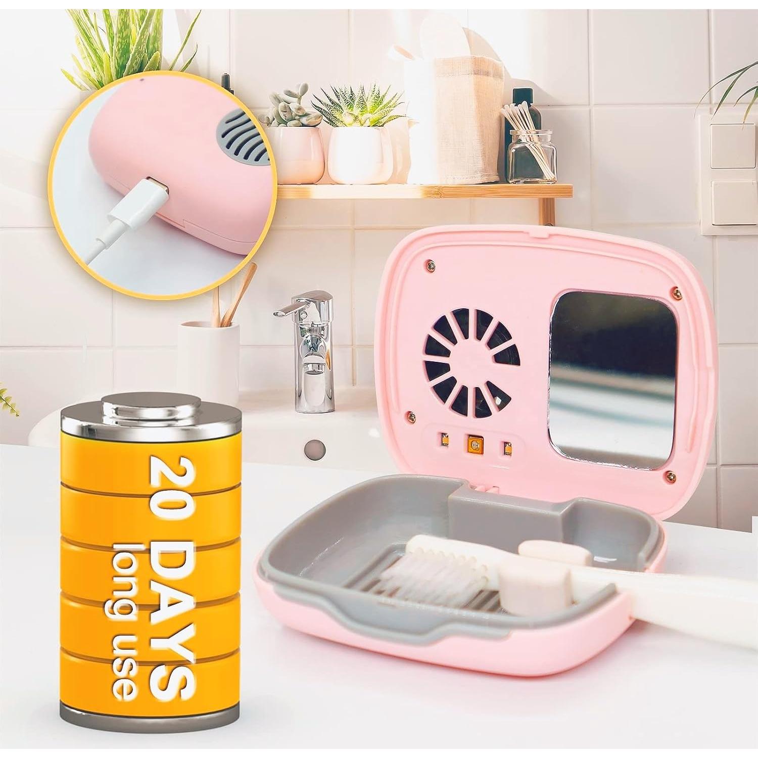 Estuche de Cepillo de Dientes Portátil Genérico con Secado LED