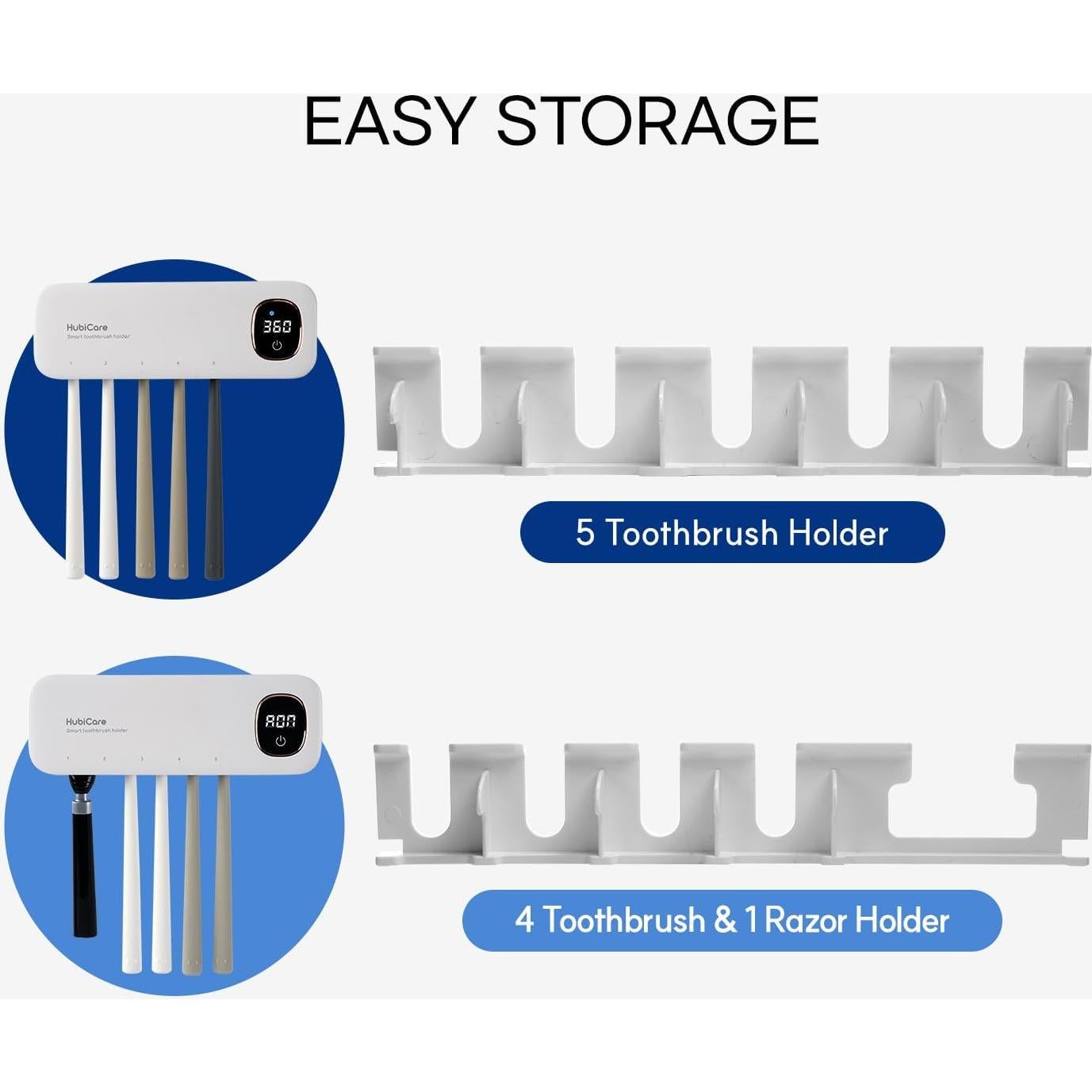 Soporte para Cepillos de Dientes HuBDIC con Secado UV