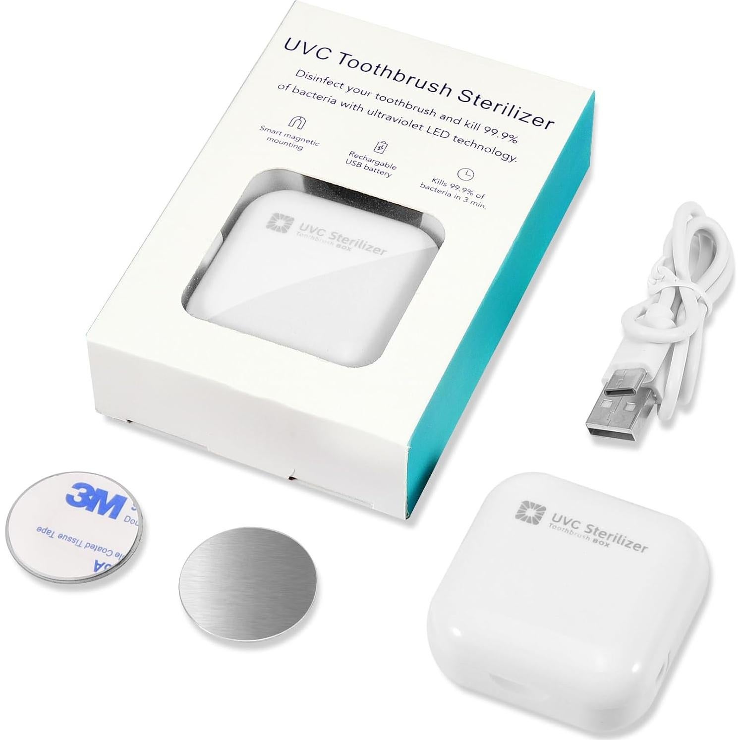 Soporte Limpiador de Cepillo de Dientes Bopie Blanco