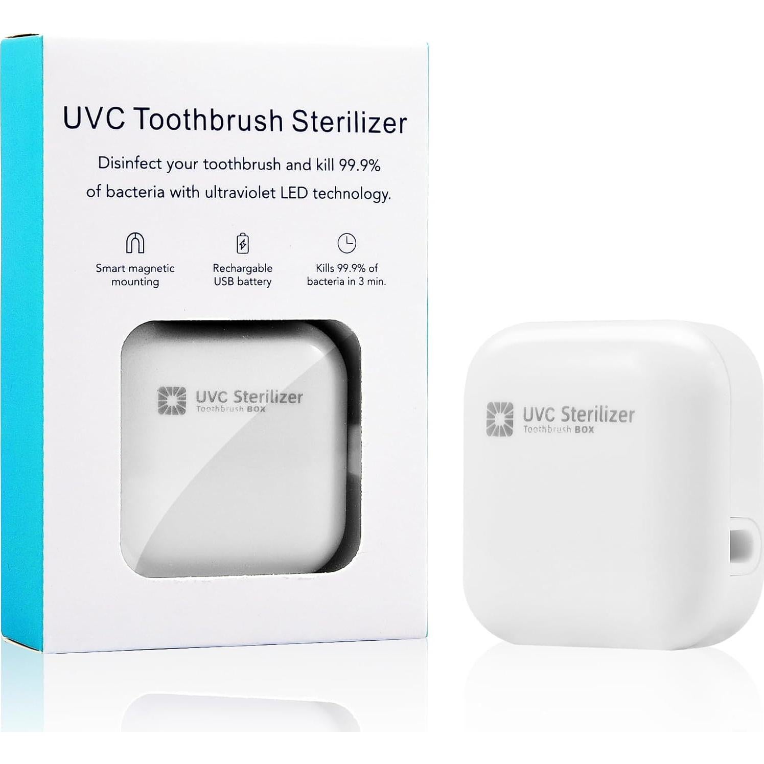 Soporte Limpiador de Cepillo de Dientes Bopie Blanco