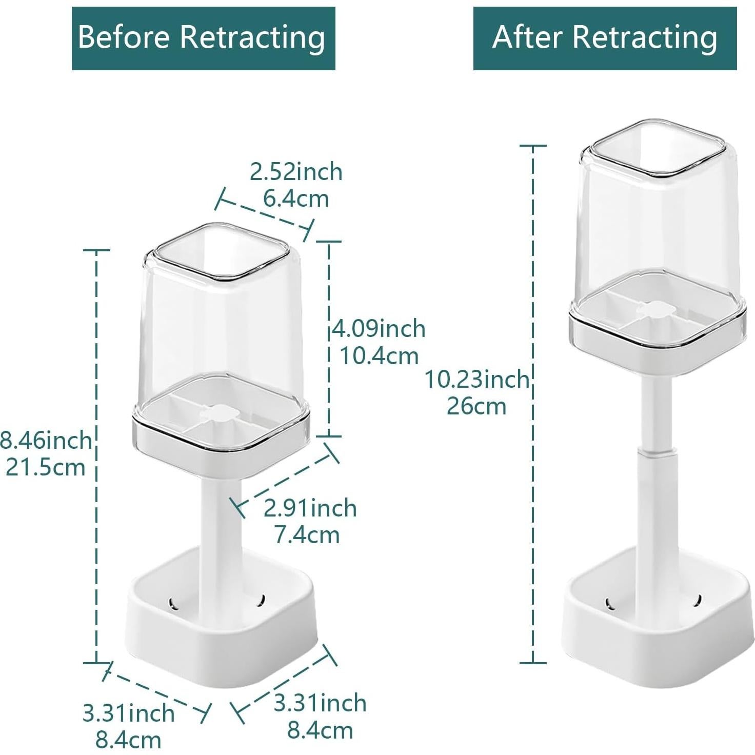 Soporte para Cepillos de Dientes Nayubo Blanco 3 Compartimentos
