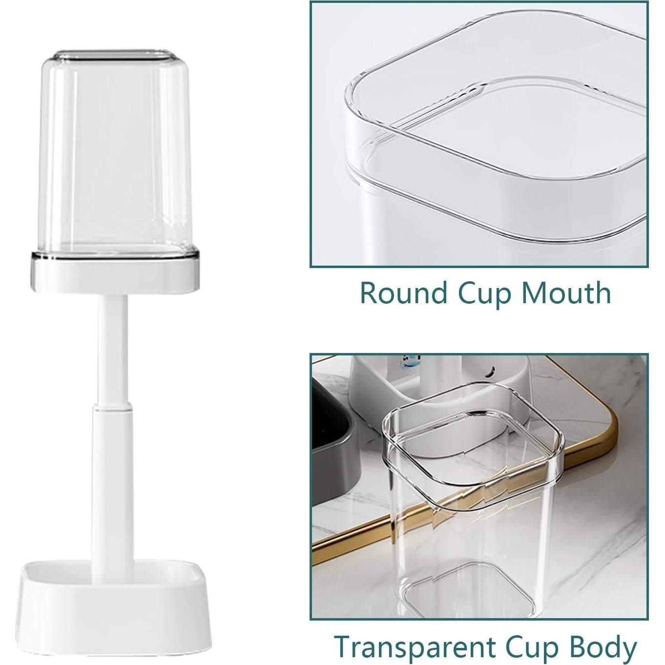 Soporte para Cepillos de Dientes Nayubo Blanco 3 Compartimentos