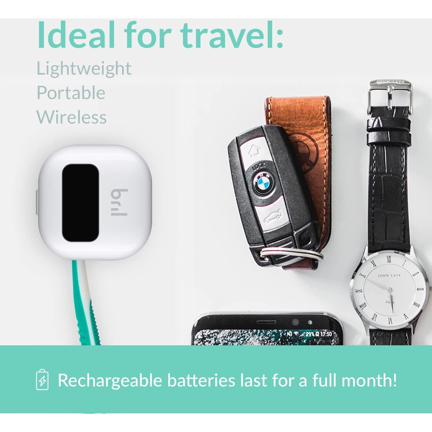 Limpiador de Cepillos de Dientes UV-C Bril, 8 Piezas, Portátil