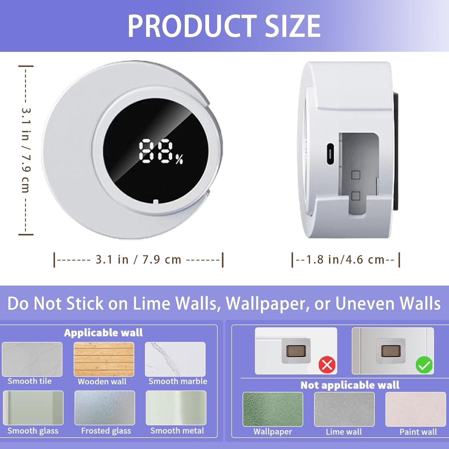 Soporte Inteligente para Cepillos de Dientes Wekity Blanco