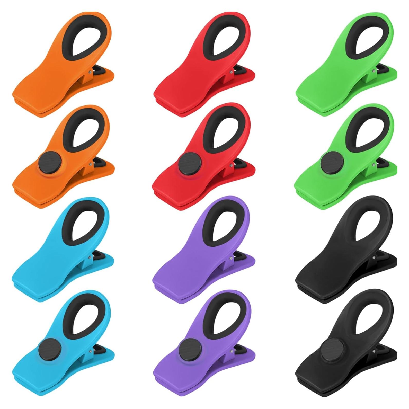 Clips Magnéticos VNDUEEY 12 Piezas Multicolor para Comida
