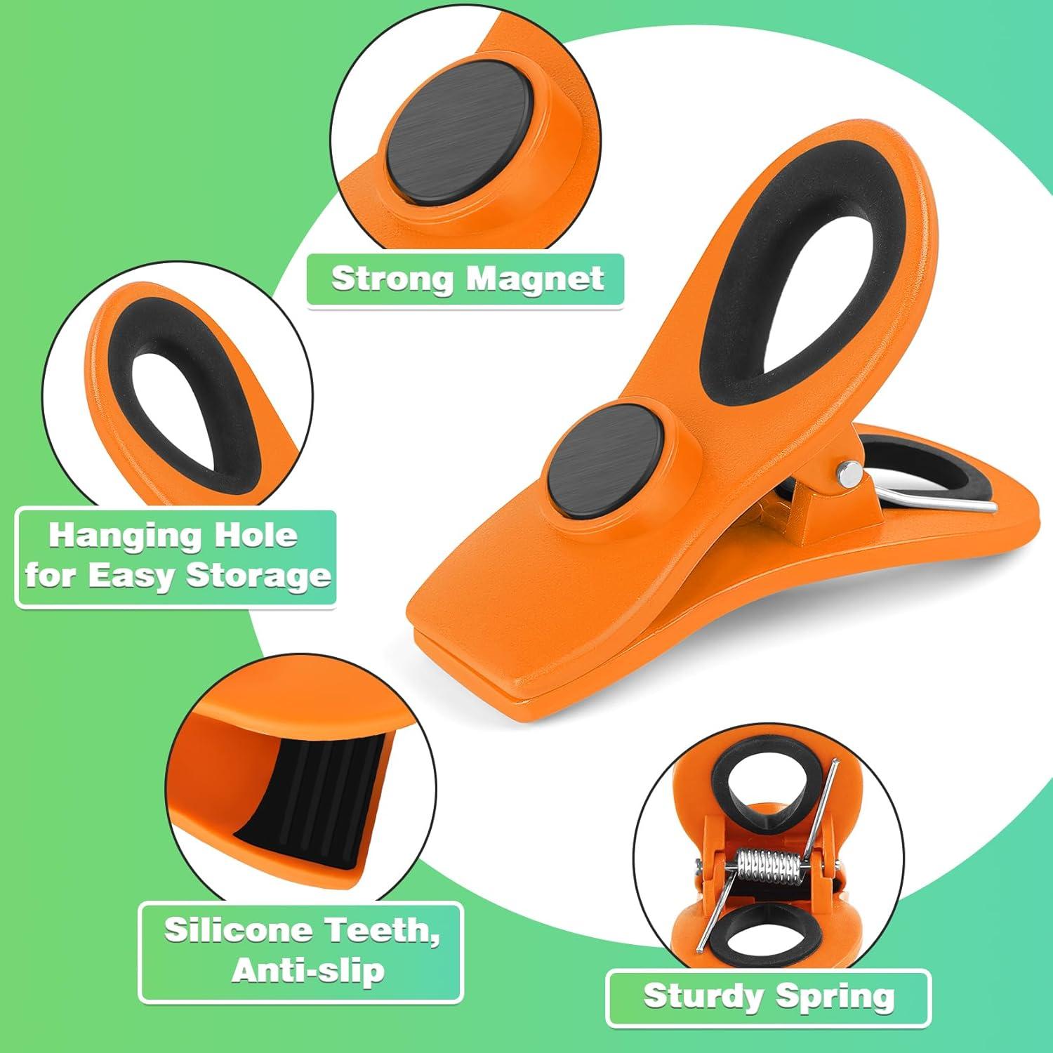 Clips Magnéticos VNDUEEY 12 Piezas Multicolor para Comida