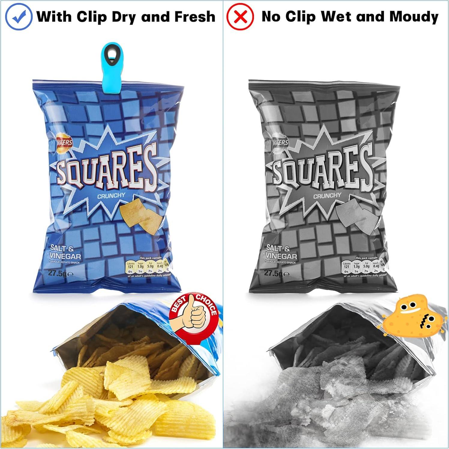 Clips Magnéticos VNDUEEY 12 Piezas Multicolor para Comida