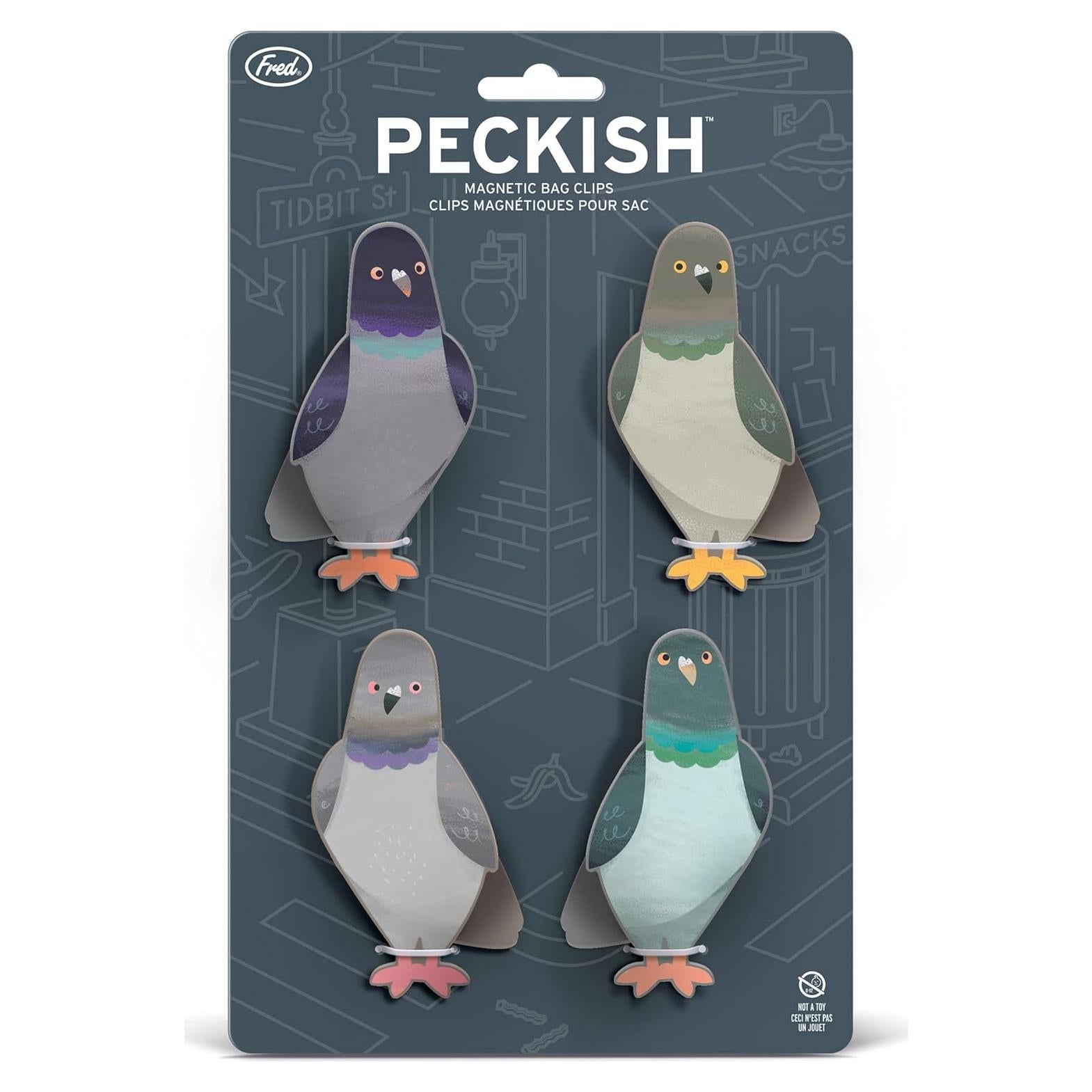 Clips Magnéticos para Bolsas Fred Peckish Set de 4