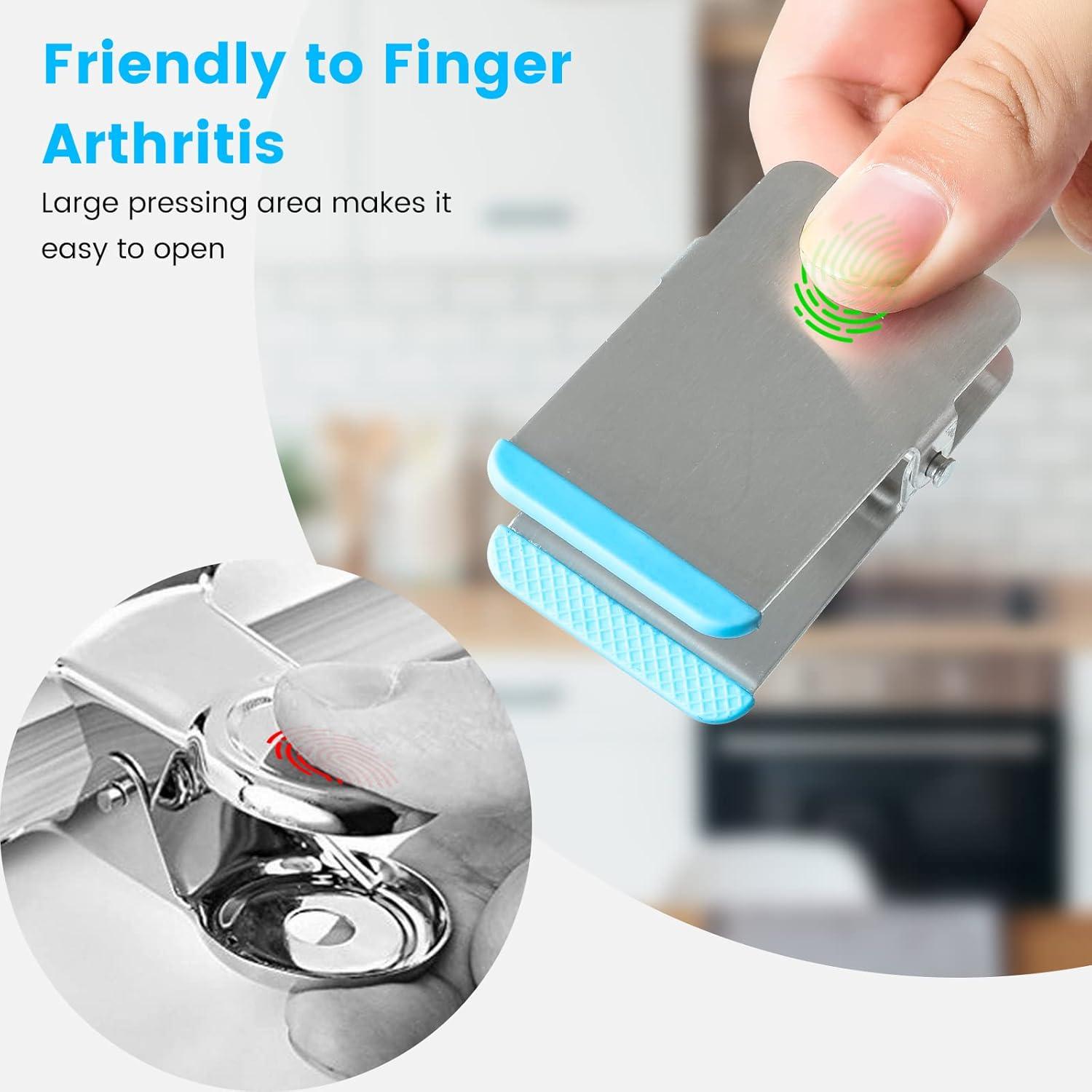 Clips de Bolsa de Comida BURLIHOME, 6 Piezas de Acero Inoxidable