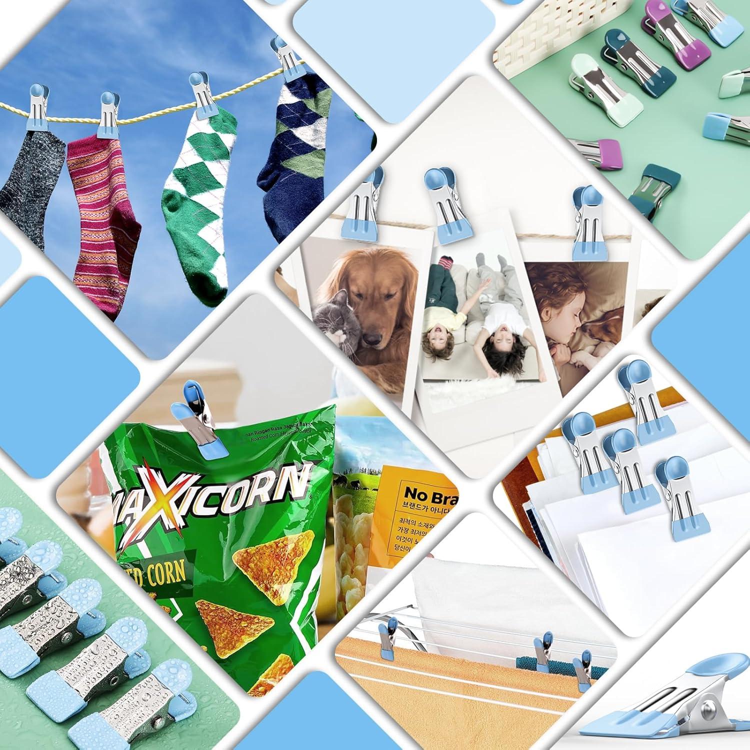 Pinzas para Ropa FXJHUDH 20 Pcs Acero Inoxidable 5.51 cm